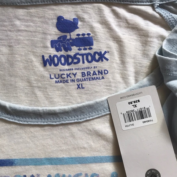 ☮️ HP ☮️ NWT Lucky Brand Woodstock raglan top - Picture 8 of 8